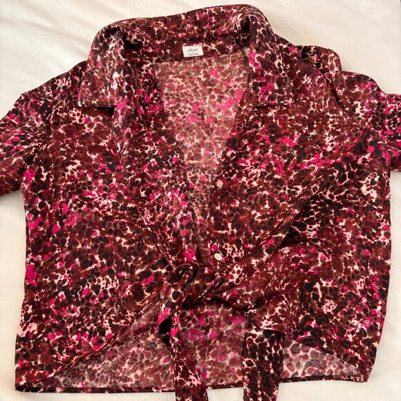 Aritzia Tie-Front Blouse (S) - Picture 2 of 5